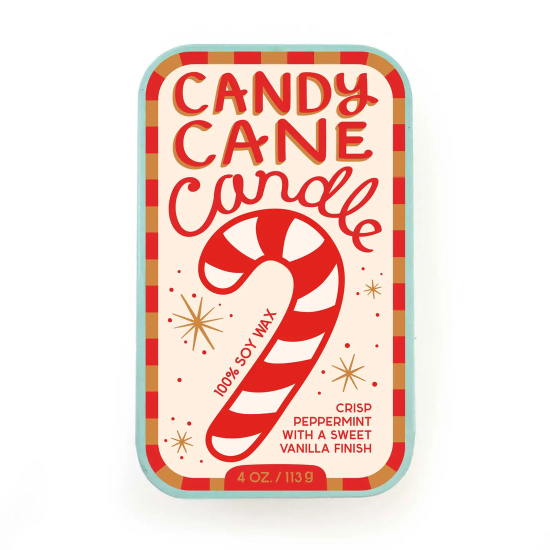 Candy Cane Candle