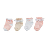 Pink Pointelle Baby Sock Set