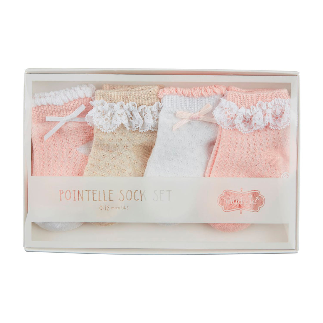 Pink Pointelle Baby Sock Set