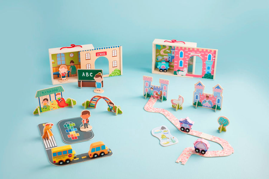 Princess & School Wood Play Sets