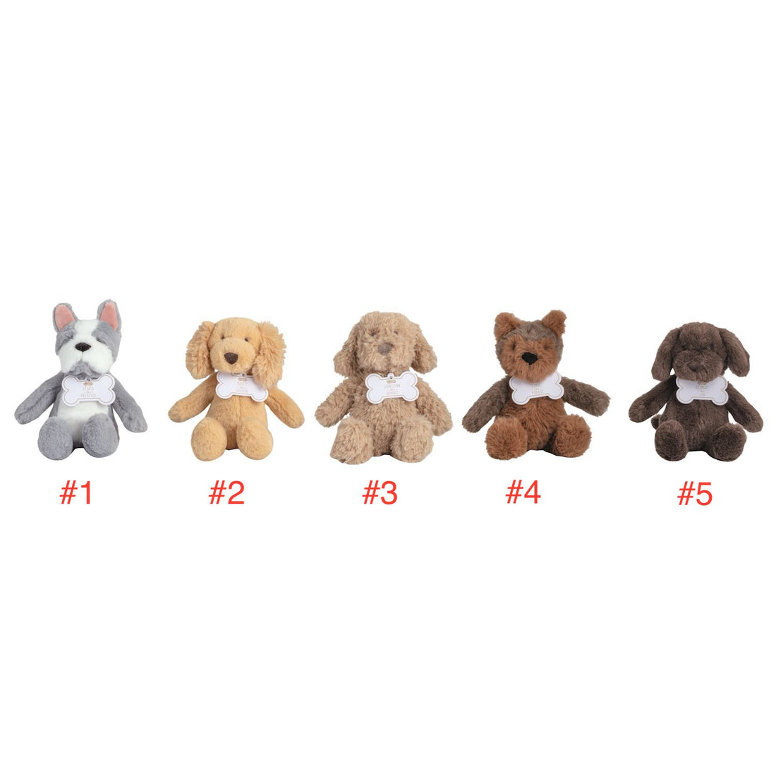 Mini Dog Breed Plush Pals
