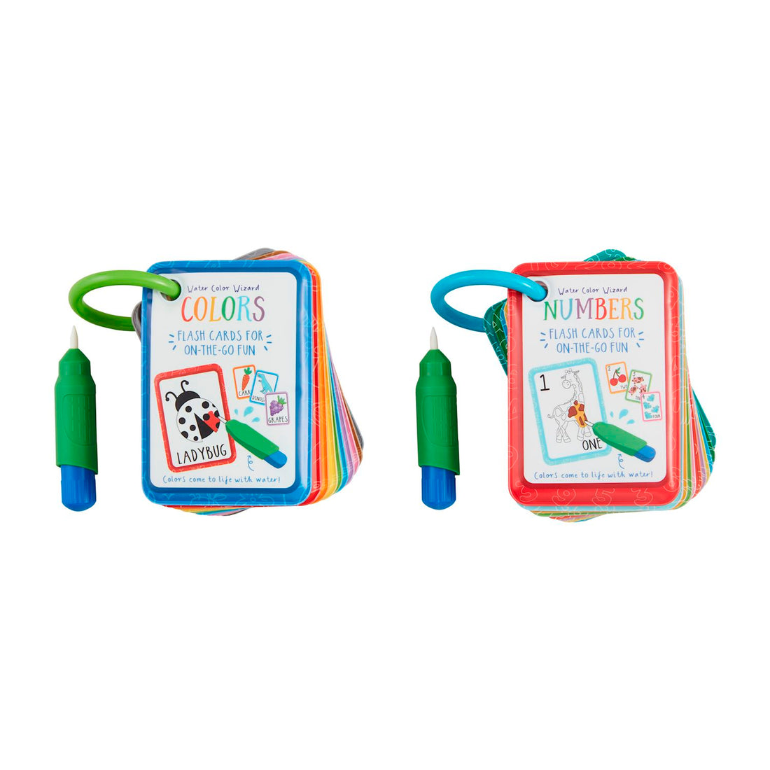 Water Color Wizard Flash Cards