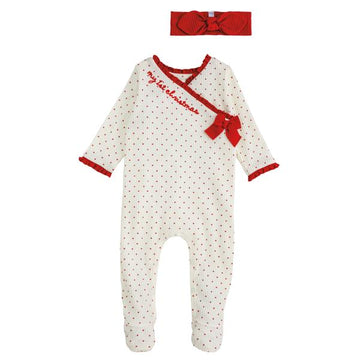 My 1st Christmas Sleeper & Headband Set
