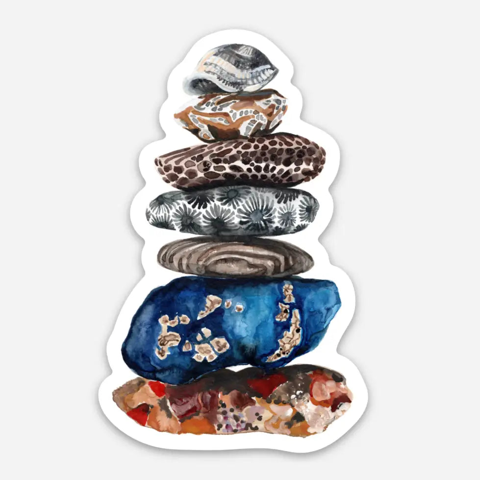 Michigan Stones Balanced Die Cut Sticker