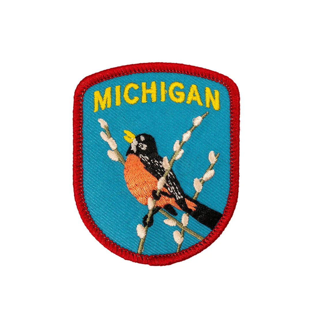 Michigan Robin Iron-On Patch