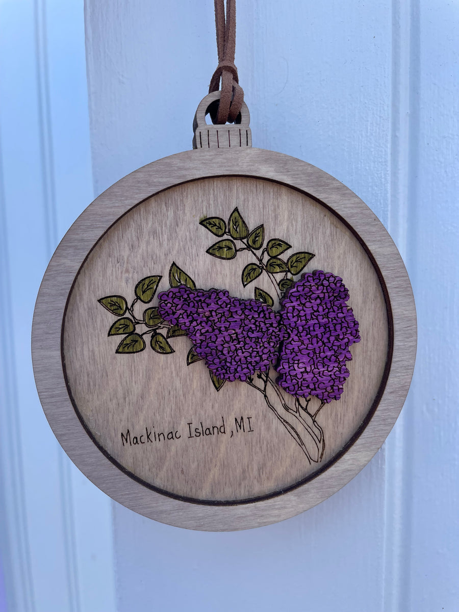 Wooden Mackinac Ornament | Red Cabin Studio