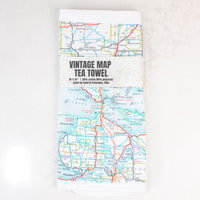 Mackinac Map Tea Towel