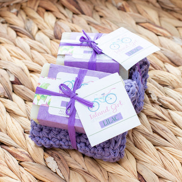 Island Girl Lilac Collection I Soap & Washcloth Set