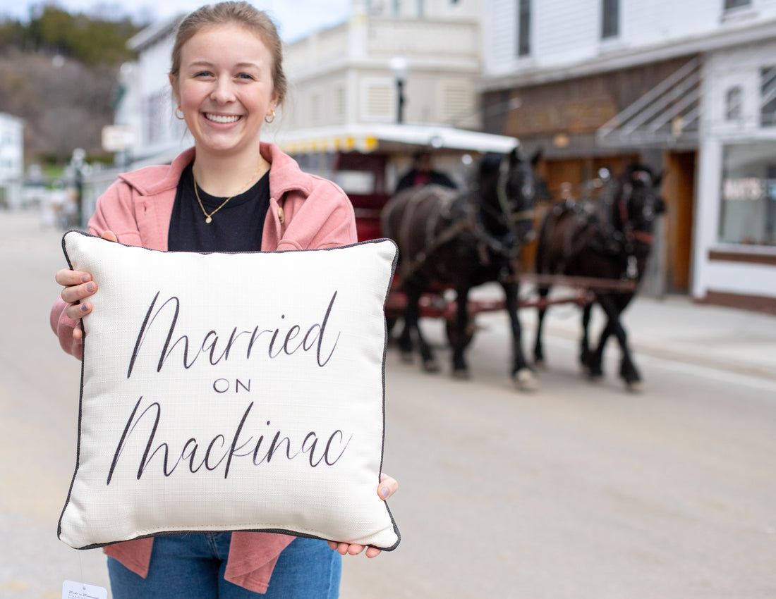 Married on Mackinac Pillow