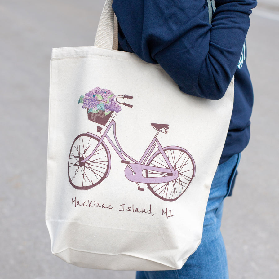 Mackinac Island Lavender Bike Tote