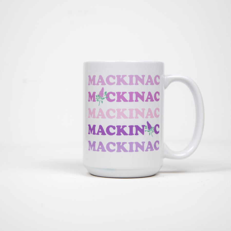 Mackinac Repeated Lilac Mug
