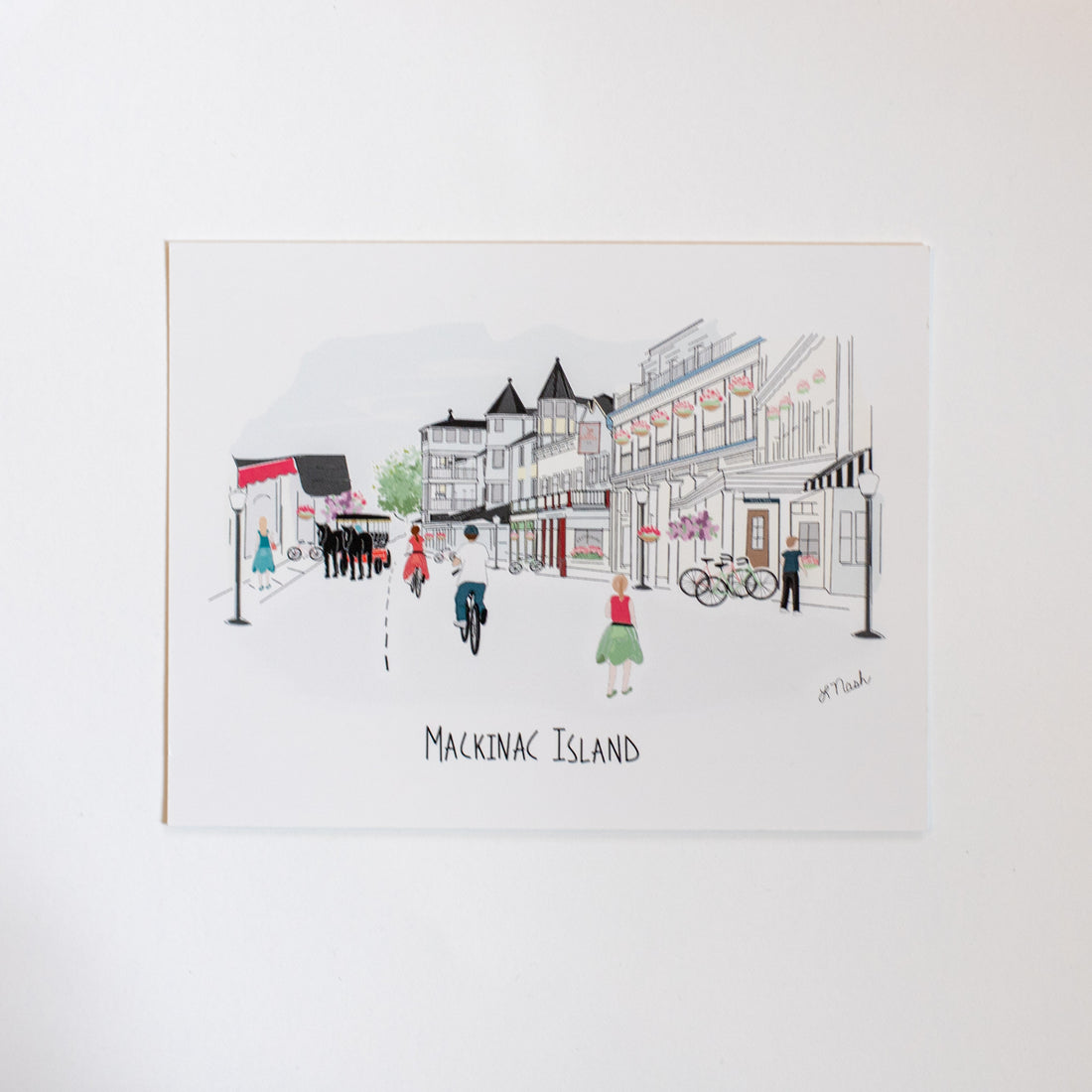 Mackinac Town Postcard