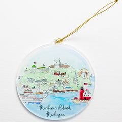 Mackinac Island Acrylic Ornament