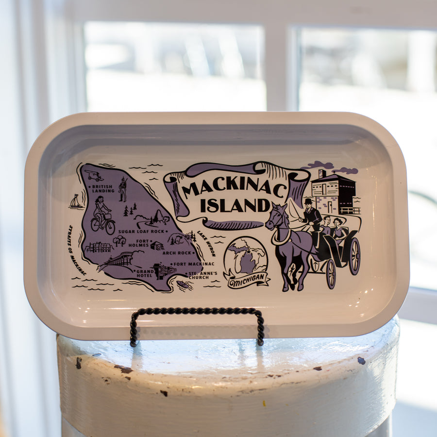 Purple Retro Mackinac Tray