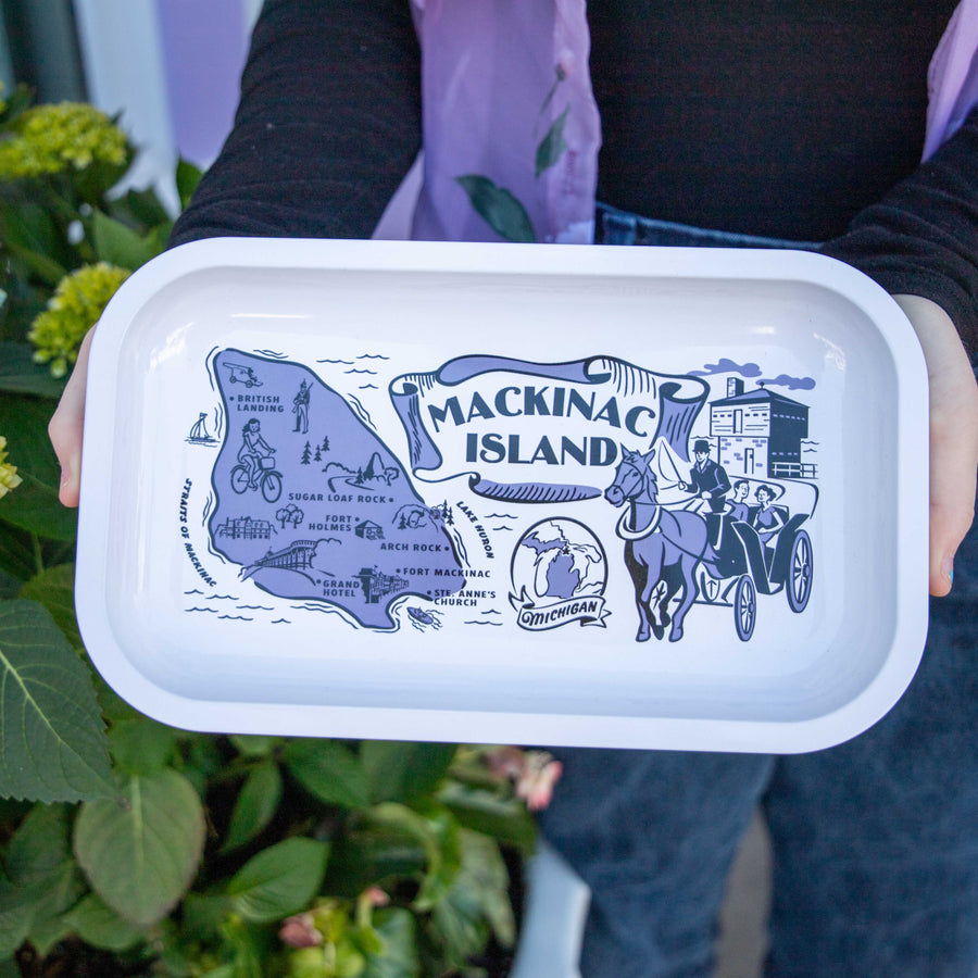 Purple Retro Mackinac Tray