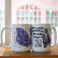 Purple Retro Mackinac Mug