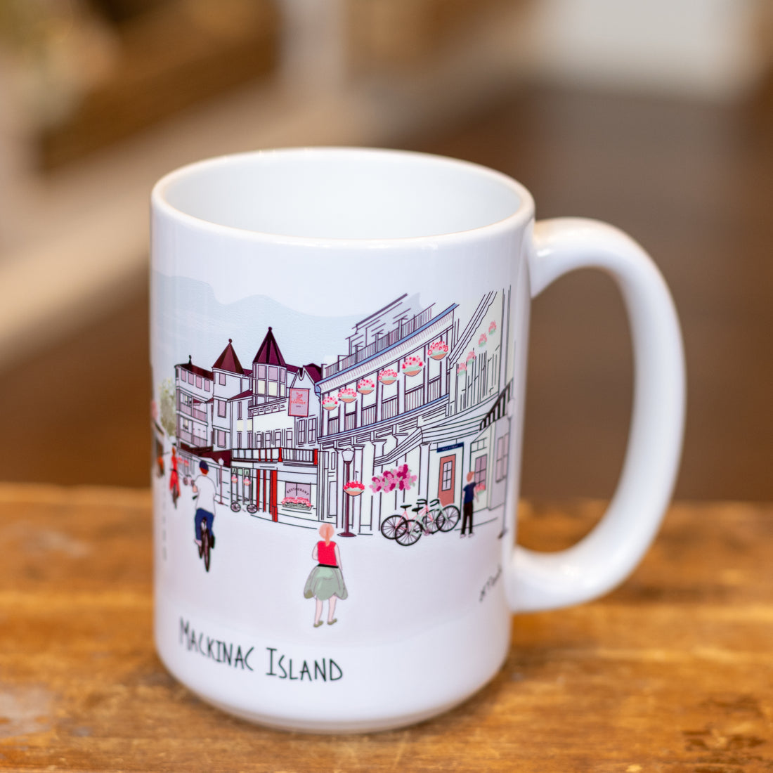 Mackinac Town Mug | Red Cabin Studio