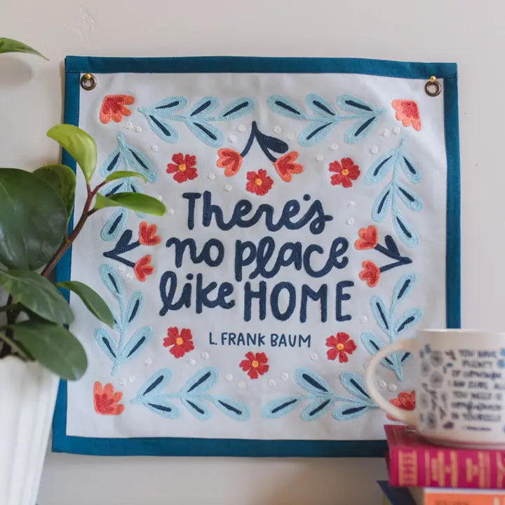 No Place Like Home Wizard of oz Canvas Banner