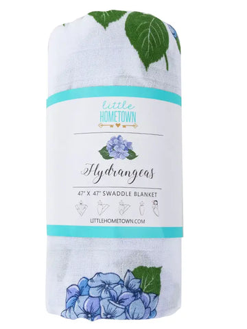 Hydrangeas Baby Swaddle Blanket