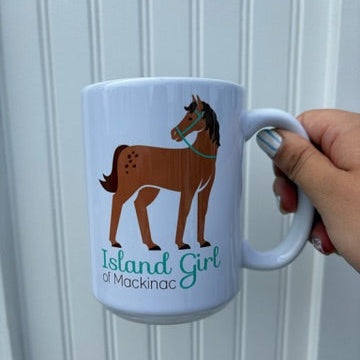 Horse Island Girl Mug