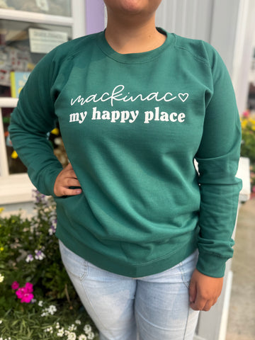 Mackinac My Happy Place Crewneck