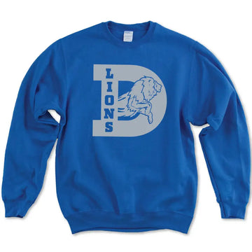 Big "D" Royal Blue Sweatshirt