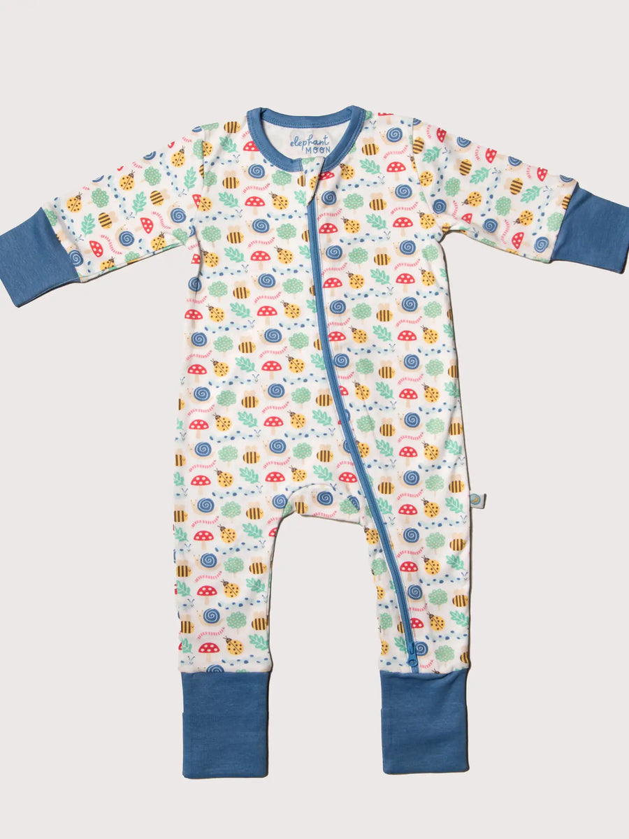 Busy Garden Two Way Zippy Romper