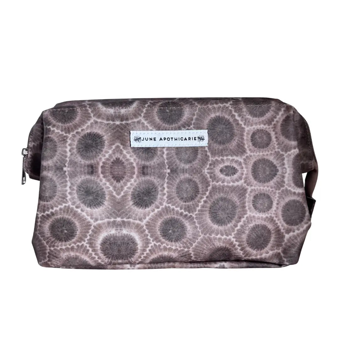 Petoskey Stones Wire Top Perfect Makeup Bag