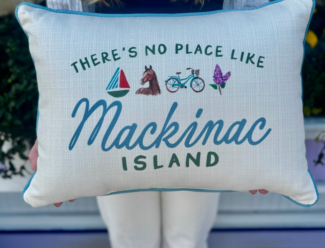 Mackinac Icons Pillow