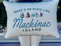 Mackinac Icons Pillow