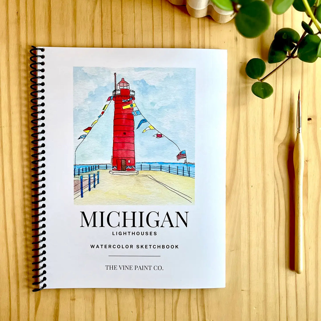 Michigan Lighthouse Watercolor Sketchbook