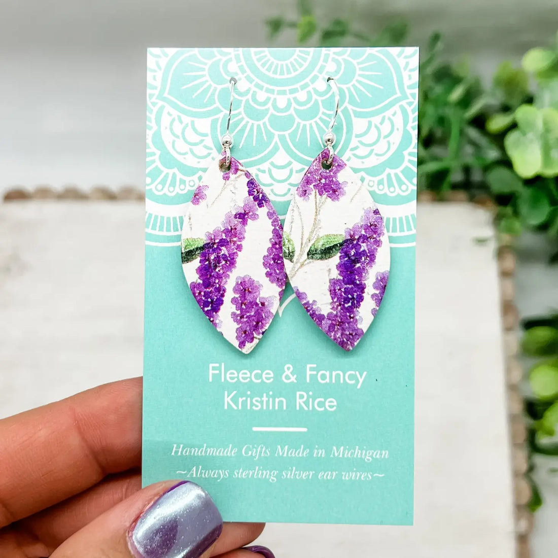 Fleece & Fancy | Lilac Earrings