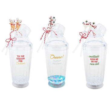 Christmas Light-Up Cocktail Shaker Sets