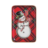 Tartan Christmas Character Tidbit Trays