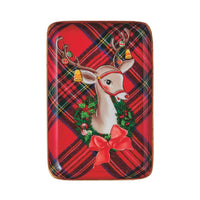 Tartan Christmas Character Tidbit Trays
