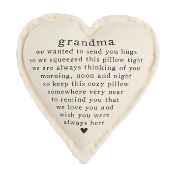 Grandma Heart Pillow