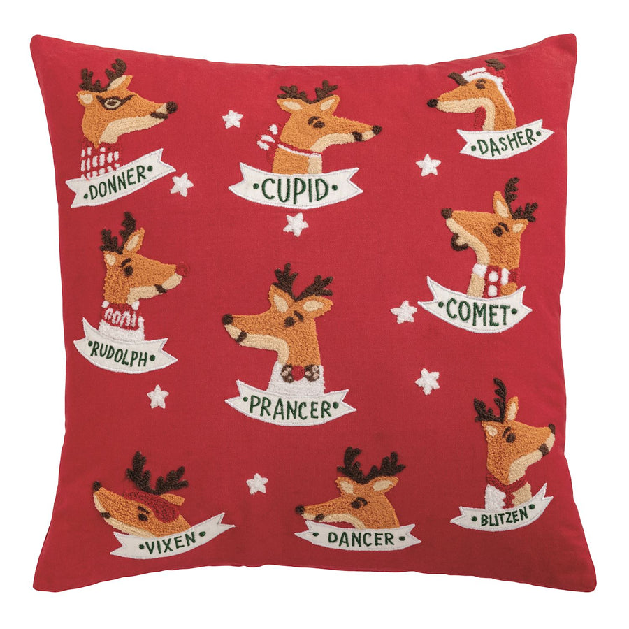 Reindeer Name Pillow