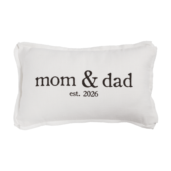 Parents EST. 2026 Pillow