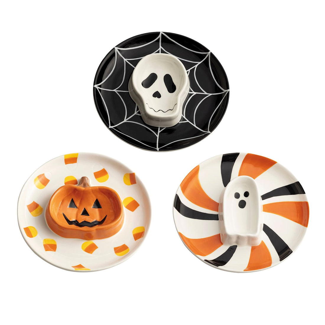 Halloween Round Dishes