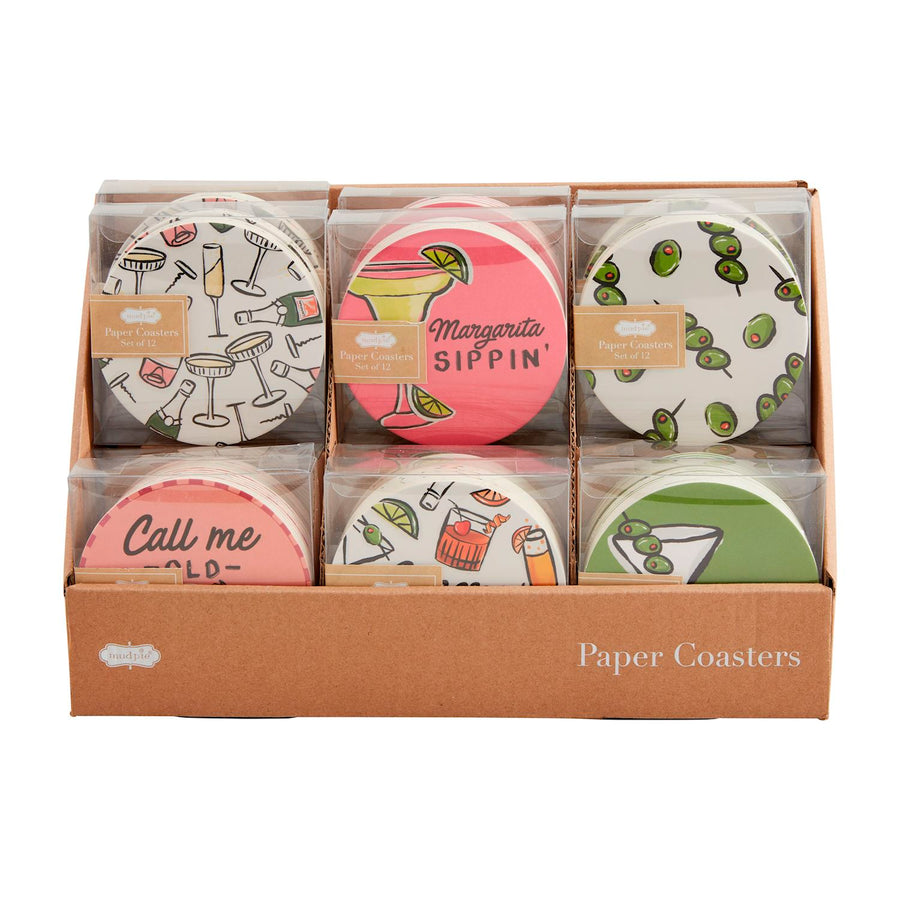 Cocktail Paper Coaster Sets