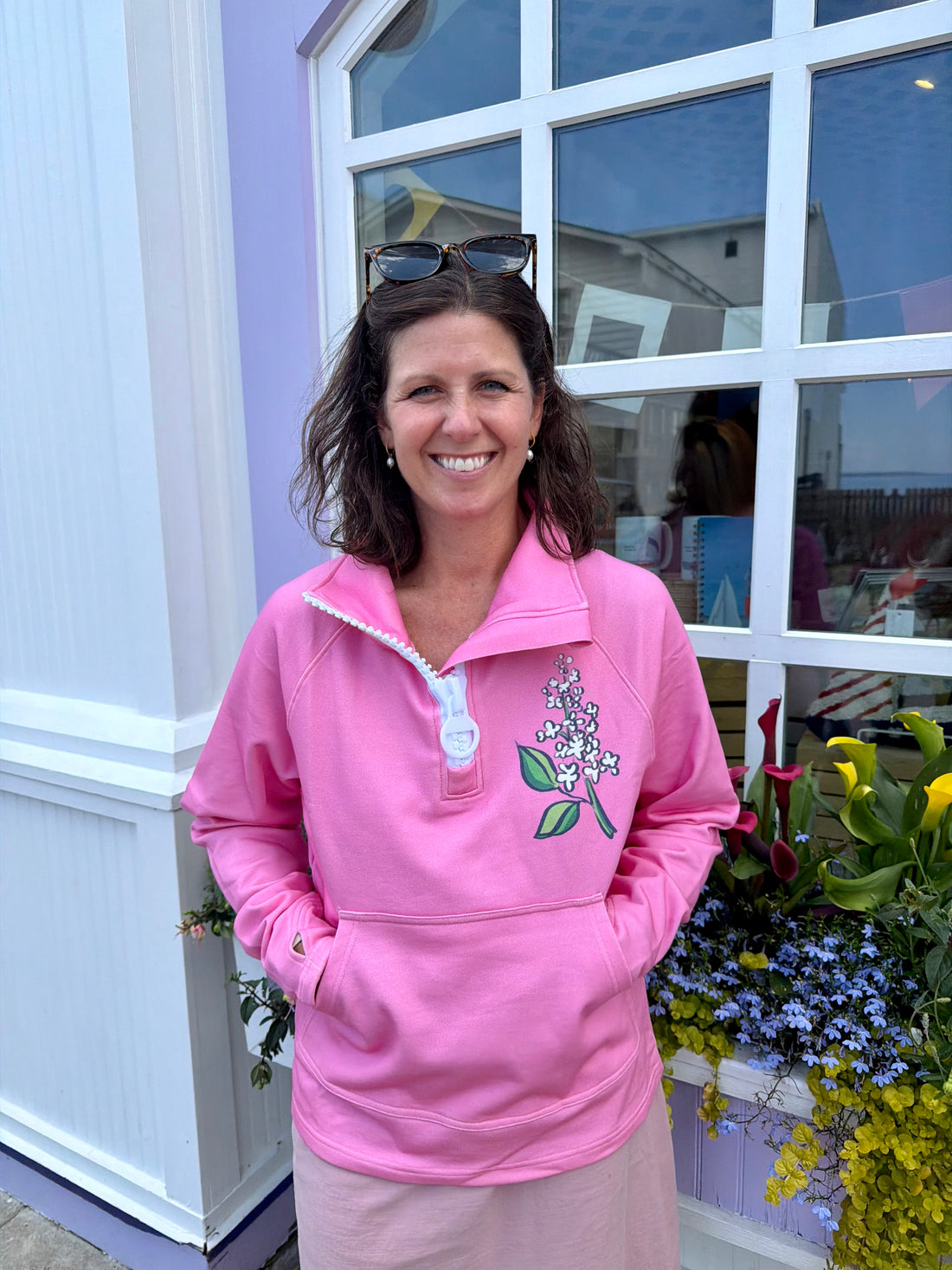 Pink Lilac Zip Up | LL X Leland Gal