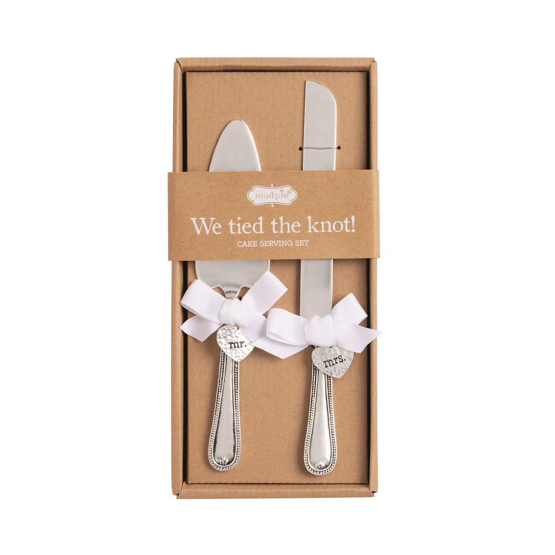 Mr. & Mrs. Charm Cake Server Set