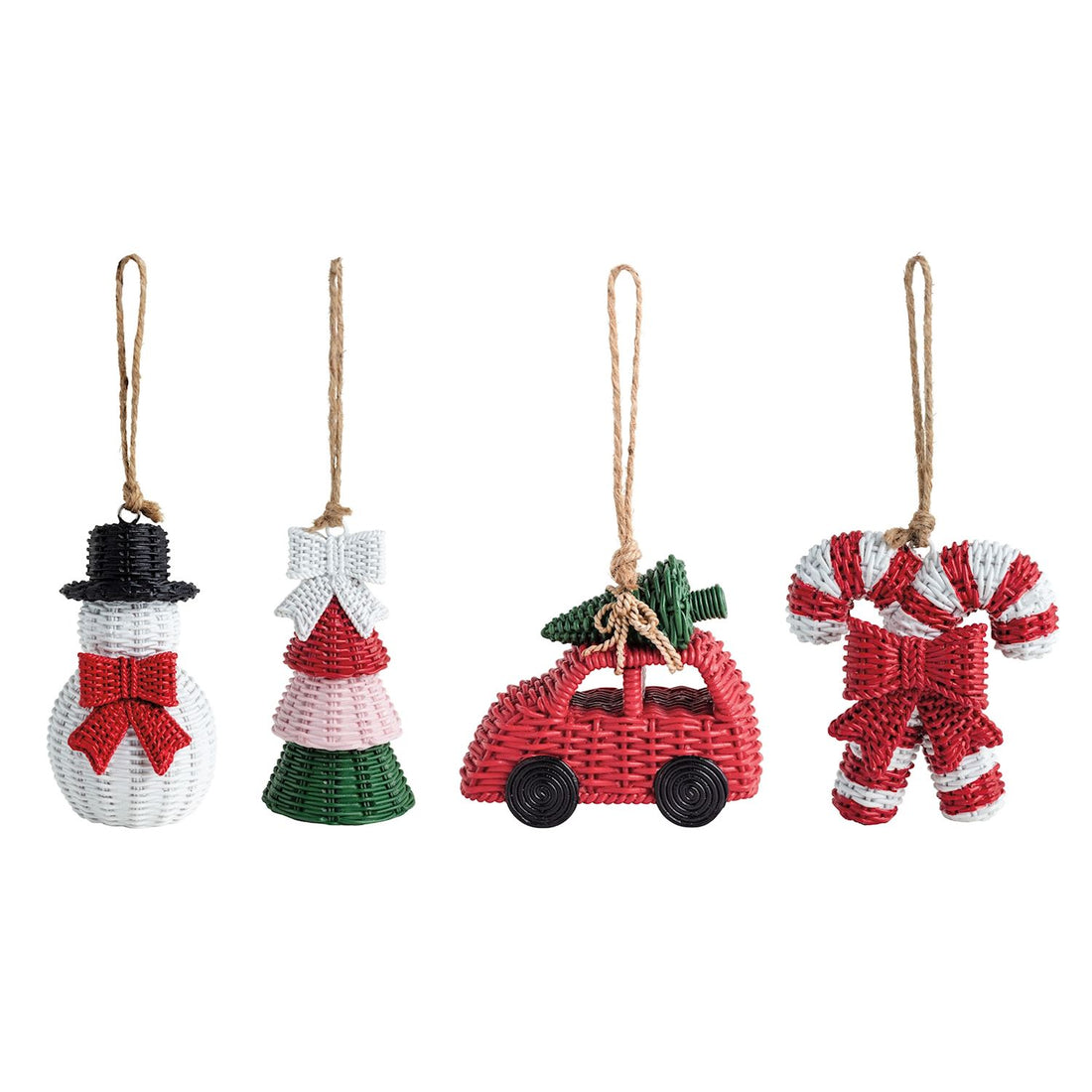 Resin Wicker Ornaments
