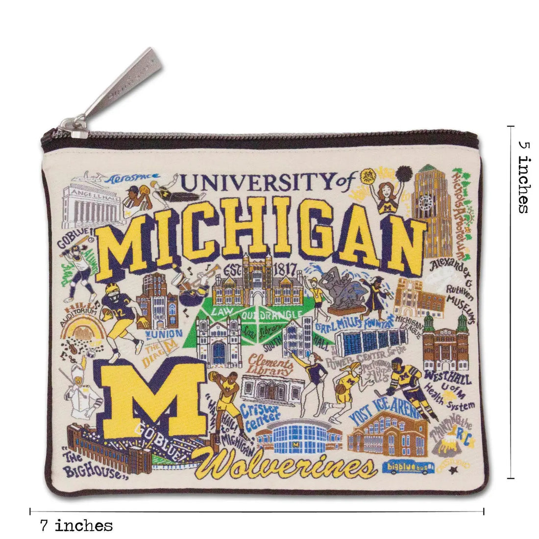 University of Michigan Collegiate Zip Pouch