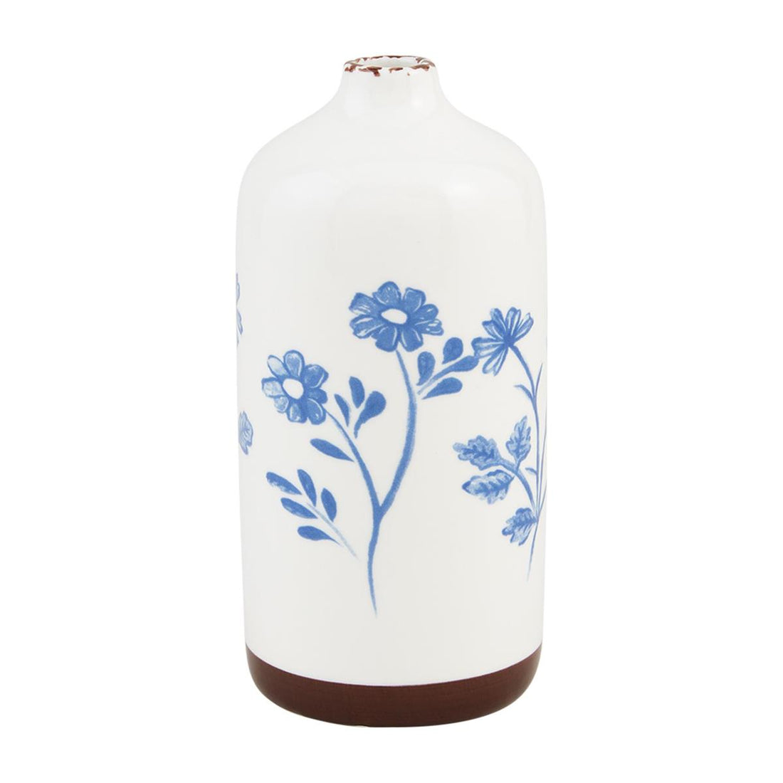 Blue Floral Bud Vase