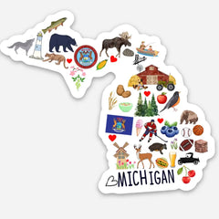Cute Symbols of Michigan State Sticker