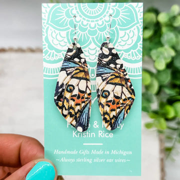 Fleece & Fancy I Butterfly Wing Cork Earrings