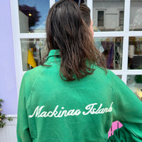 Green Bicycle Zip Up | LL X Leland Gal