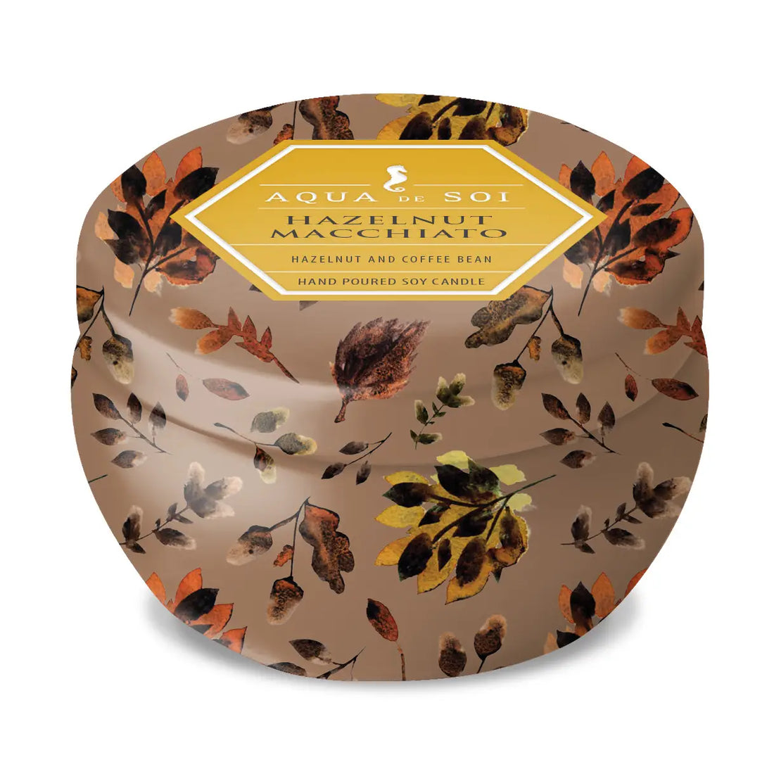 Hazelnut Macchiato Coffee 9oz Aqua De Soy Candle Tin