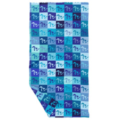 The Great Lakes Pop Blues Double Sided Recycled Dish Towel